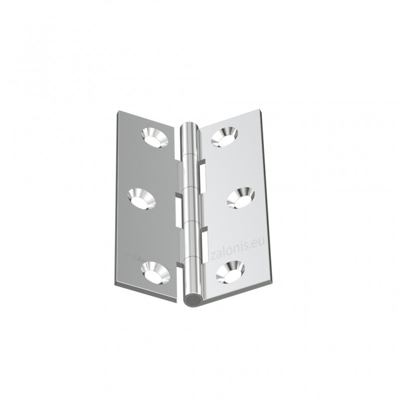 NICKEL PLATED BRASS FLAT HINGE 50x30 ITALY
